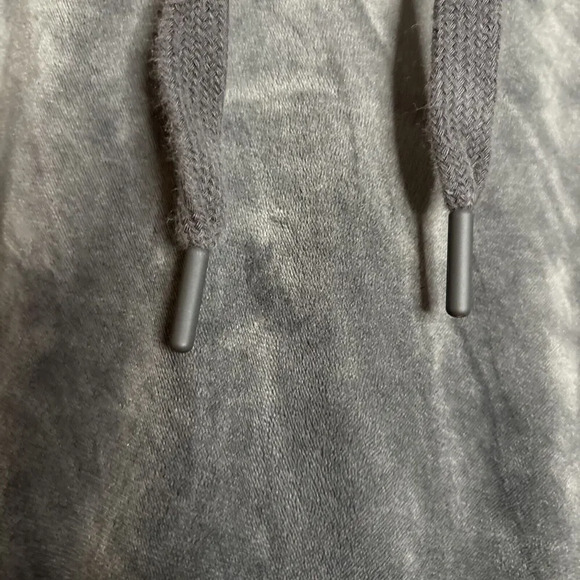 OFFLINE by Aerie Velour Cropped Hoodie Women's Size XL Gray Long Sleeve Pullover - Picture 7 of 16